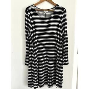 Mud Pie Jocelyn Women's Long-SleevedJersey Dress Size Large